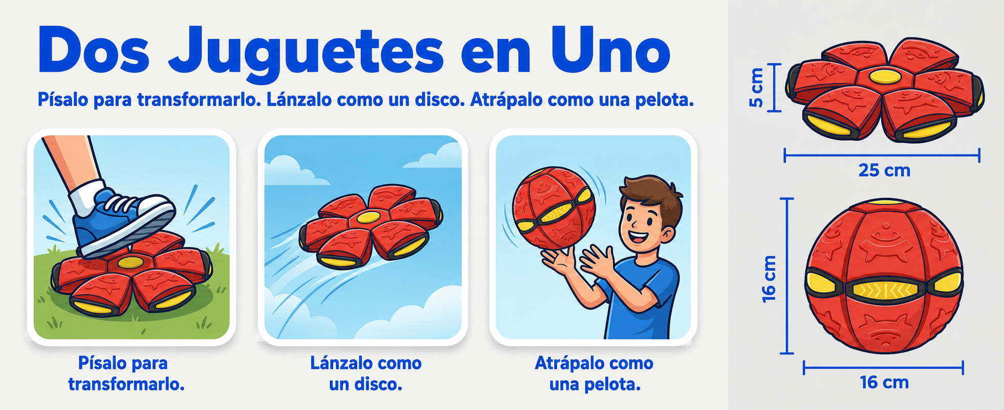 Pelota Voladora  – Juguete Mágico de Presión para Niños y Adultos