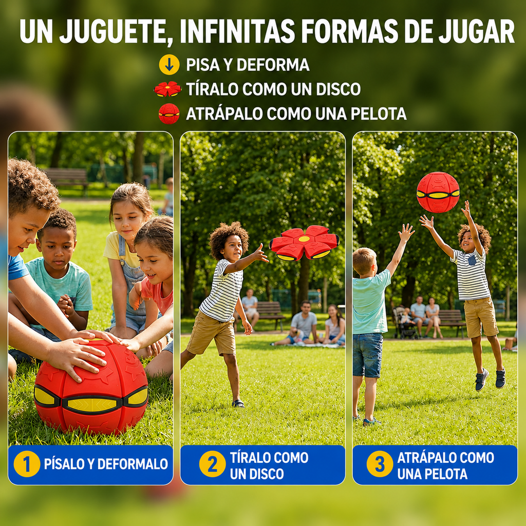 Pelota Voladora  – Juguete Mágico de Presión para Niños y Adultos