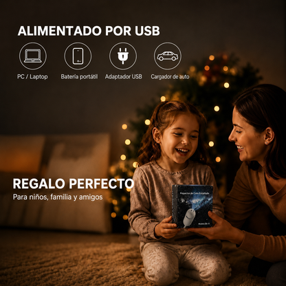 Mini Proyector Galaxia LED 2 en 1 (6 imágenes)