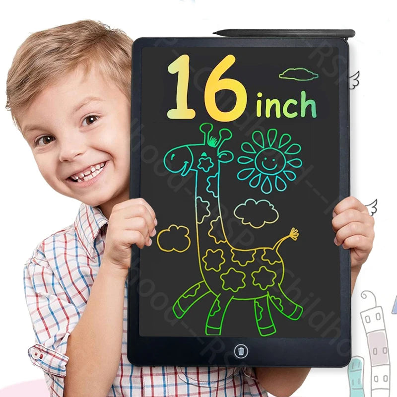 Tableta LCD multicolor de escritura de 16 pulgadas