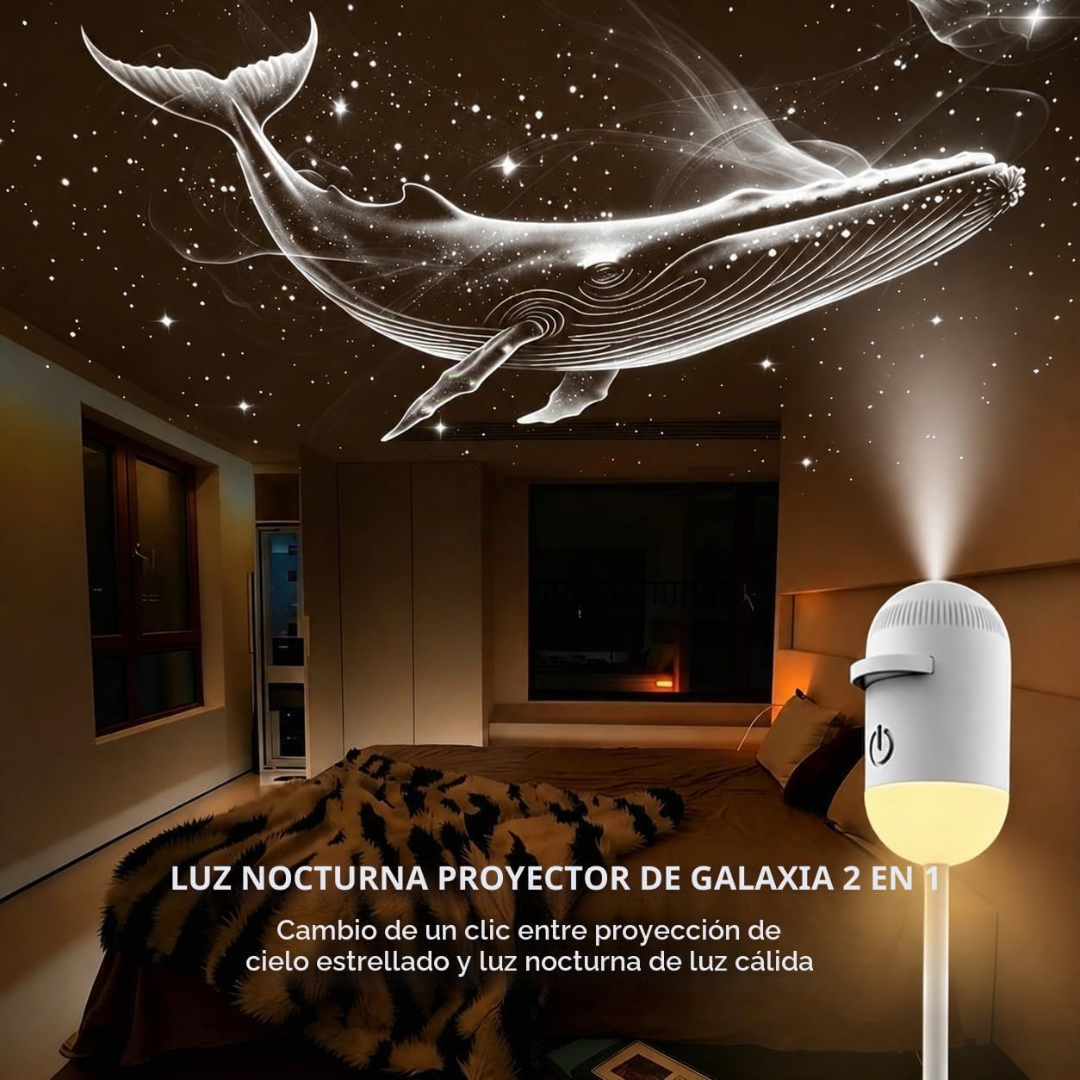 Mini Proyector Galaxia LED 2 en 1 (6 imágenes)