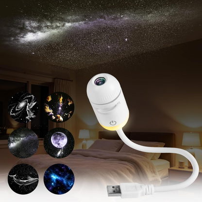 Mini Proyector Galaxia LED 2 en 1 (6 imágenes)